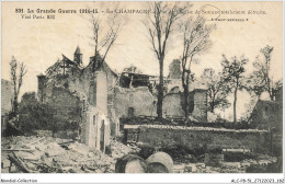 ALCP8-51-0807 - La Guerre 1914-15 - En CHAMPAGNE - Vue De L'église De SOUAIN Totalement Détruite - Souain-Perthes-lès-Hurlus