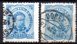 Portugal: Yvert N° 61A + 61B; Cote 9.00€ - Used Stamps