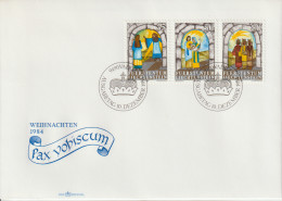 Liechtenstein, 1984, FDC Mit Mi.Nr. 861-863, Kompletter Satz "Weihnachten" - Other & Unclassified