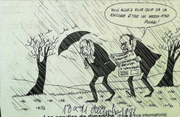 ► Coupure De Presse  Quotidien Le Figaro Jacques Faisant 1983   Mitterrand Marchais Elections Cantonales Legislatives - Desde 1950