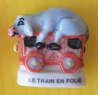 Fève  -  Le Train En Folie 1999 - L âne - Animaux