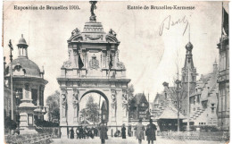 CPA Carte Postale Belgique Bruxelles Exposition De 1910 Entrée De Bruxelles Kermesse VM79647 - Universal Exhibitions