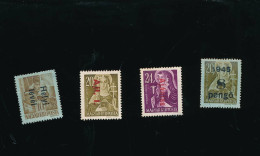 4 Timbres Hongrois Hongrie (Magyar Kir Posta 1945 ) Voir Surcharges - Unused Stamps