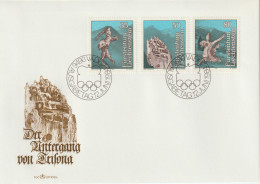 Liechtenstein, 1984, FDC Mit Mi.Nr. 843-845, Kompletter Satz "Der Untergang Von Trifona" - Altri & Non Classificati