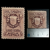 SAN MARINO.1905.1c Brown.Type 1(18 1/2 Mm) .Scott 78a.MNG. - Unused Stamps