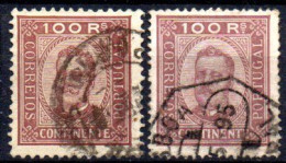 Portugal: Yvert N° 74A + 74B; Cote 27.50€ - Used Stamps