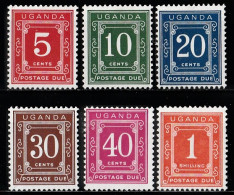 1973 Uganda Timbre Taxe Set MNH** Ta5 - Uganda (1962-...)