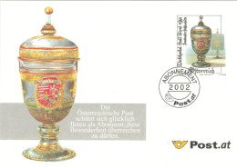 Deckelpokal 2002 Ganzsache Für Abonnenten - Porcellana