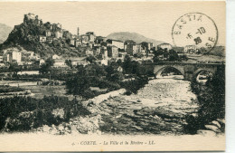 2B-CORSE  - CORTE -  La Ville Et La Riviere - Corte
