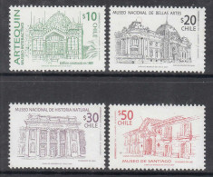 2007 Chile Museums In Santiago Complete Set Of 4 MNH - Cile