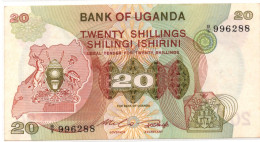 Uganda 20 Shillings ND 1982 P-17 UNC Foxed - Ouganda