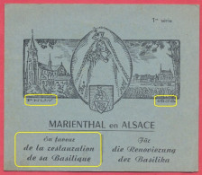 Marienthal Bas-Rhin : Carnet De 6 Timbres En Faveur De La Restauration De La Basilique - Illustrateur P. Nuss 1958. - Otros & Sin Clasificación