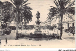 AEQP1-ALGERIE-0017 - BONE - Statue De Thiers Er Cours Bertagna - Annaba (Bône)