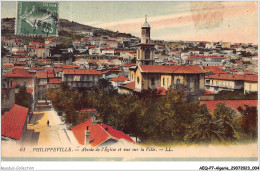 AEQP7-ALGERIE-0557 - PHILIPPEVILLE - Abside De L'église Et Vuesur La Ville - Skikda (Philippeville)