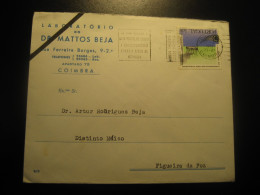 COIMBRA 1971 To Figueira Da Foz Cancel Laboratorio Doctor Mattos Beja Laboratorium Health Condolence Duel Cover PORTUGAL - Storia Postale