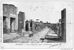 1903  CARTOLINA POMPEI - FONTANA DELL 'ABBONDANZA - Pompei