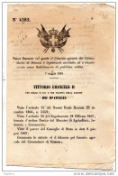 1868  DECRETO COMIZIO AGRARIO DI SCIACCA - Decrees & Laws