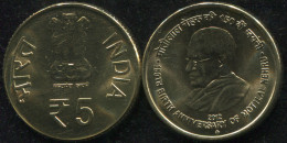 India. 5 Rupees. 2012 (Coin KM#NL. Unc) 150th Birth Anniversary Of Motilal Nehru - Inde