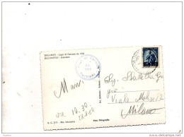 1952 CARTOLINA CON ANNULLO NOVA LEVANTE BOLZANO - 1946-60: Storia Postale