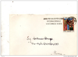 1966   LETTERA  CON ANNULLO ROMA + TARGHETTA - 1961-70: Marcofilie