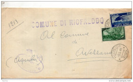 1948 LETTERA  CON ANNULLO RIOFREDDO ROMA - 1946-60: Storia Postale