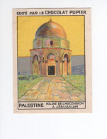 Chromo PALESTINE ISRAEL Eglise De L'Ascension à Jérusalem 1930s TB Pub: Chocolat Pupier 67  X 50 Mm  2 Scans - Other & Unclassified