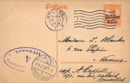 Lot De 8 Cartes Postales Anciennes - Entier Postal - De 1916 à 1918 - Oblitération Namur - Andere & Zonder Classificatie