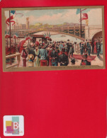 Lille BERIOT Chromo Lith Wartel Inauguration Exposition Universelle 1900 Paris Bords Seine Officiels Président Loubet - Other & Unclassified