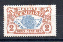 REUNION - SERIE COURANTE - OCEAN INDIEN - 2 - 1907 - - Unused Stamps