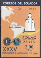 2006 Ecuador Lions Club International Souvenir Sheet MNH - Equateur