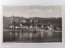 Ürzig An Der Mosel, Ortsansicht, Lastkahn U. A., 1940 - Bernkastel-Kues