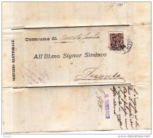 1899  LETTERA  CON  ANNULLO ANZOLA DELL' EMILIA  BOLOGNA - Storia Postale