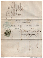 1879  LETTERA CON ANNULLO REGGIO EMILIA - Storia Postale