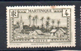 MARTINIQUE - SERIE COURANTE - VILLAGE DE BASSE POINTE - 4 - 1933 - - Ungebraucht