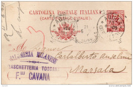 1905 CARTOLINA CON ANNULLO AQUILA - Entiers Postaux
