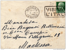 1935  LETTERA CON ANNULLO MODENA - Storia Postale