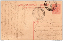 1917 CARTOLINA CON ANNULLO S.ANGELO DEI LOMBARDI  AVELLINO - Entiers Postaux