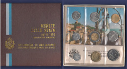 San Marino Serie 1983 Set Coin Saint Marin Set Coins + Box - Saint-Marin