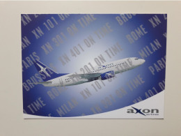 Airline Issued Card. Axon Airlines B 737 - 1946-....: Moderne