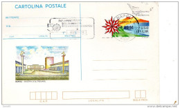 1990 CARTOLINA CON  ANNULLO NAPOLI + TARGHETTA - 1981-90: Storia Postale