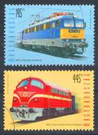 TRAIN RAILWAY LOCOMOTIVE / MÁV NoHAB Diesel / Ganz Mávag V43 Electric Locomotive 2013 Hungary Csömör Auchan POSTMARK - Oblitérés