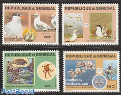 Senegal 1981 National Parks 4v, Mint NH, Nature - Birds - National Parks - Reptiles - Turtles - Natuur