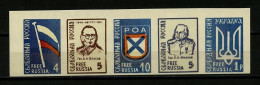 Russia -1946-1961, "Free Russia", Imperforate, Reprint, MNH**. - Sonstige & Ohne Zuordnung