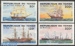 Chad 1984 Ships 4v, Mint NH, Transport - Ships And Boats - Sonstige & Ohne Zuordnung