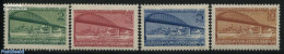 Yugoslavia 1948 Danube Conference 4v, Mint NH, History - Europa Hang-on Issues - Art - Bridges And Tunnels - Neufs