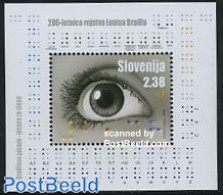 Slovenia 2009 Louis Braille S/s, Mint NH, Health - Science - Disabled Persons - Inventors - Behinderungen