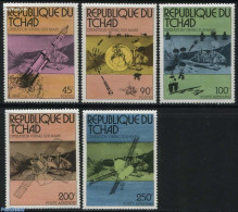 Chad 1976 Viking Mars Mission 5v, Mint NH, Transport - Space Exploration - Other & Unclassified