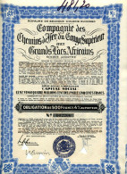 Compagnie Des Chemins De Fer Du CONGO SUPÉRIEUR Aux GRANDS LACS AFRICAINS; Obligation - Africa