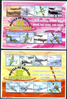 Saint Vincent 2000 Battle Of Britain 16v (2 M/s), Mint NH, History - Transport - World War II - Aircraft & Aviation - Guerre Mondiale (Seconde)