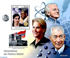 Angola 2019 Nobel Prize Winners S/s, Mint NH, History - Nobel Prize Winners - Premio Nobel